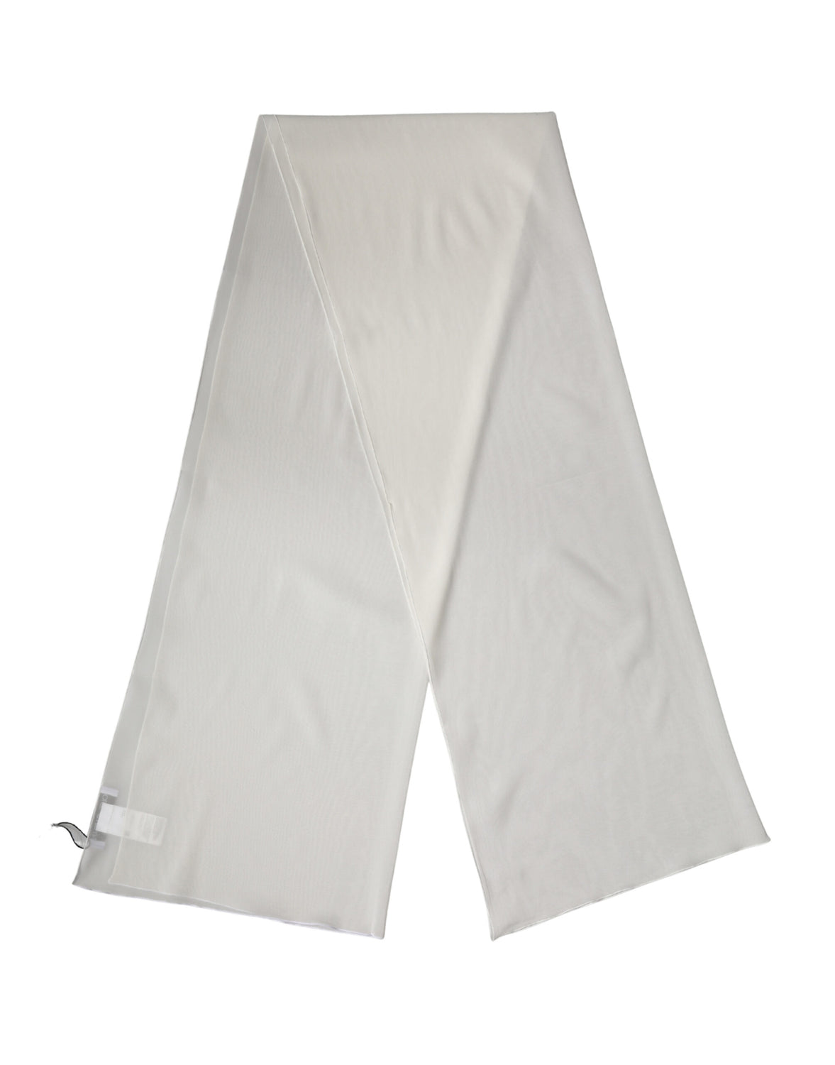 Off White Silk Neck Wrap Shawl Stole 200cm x 64cm Scarf