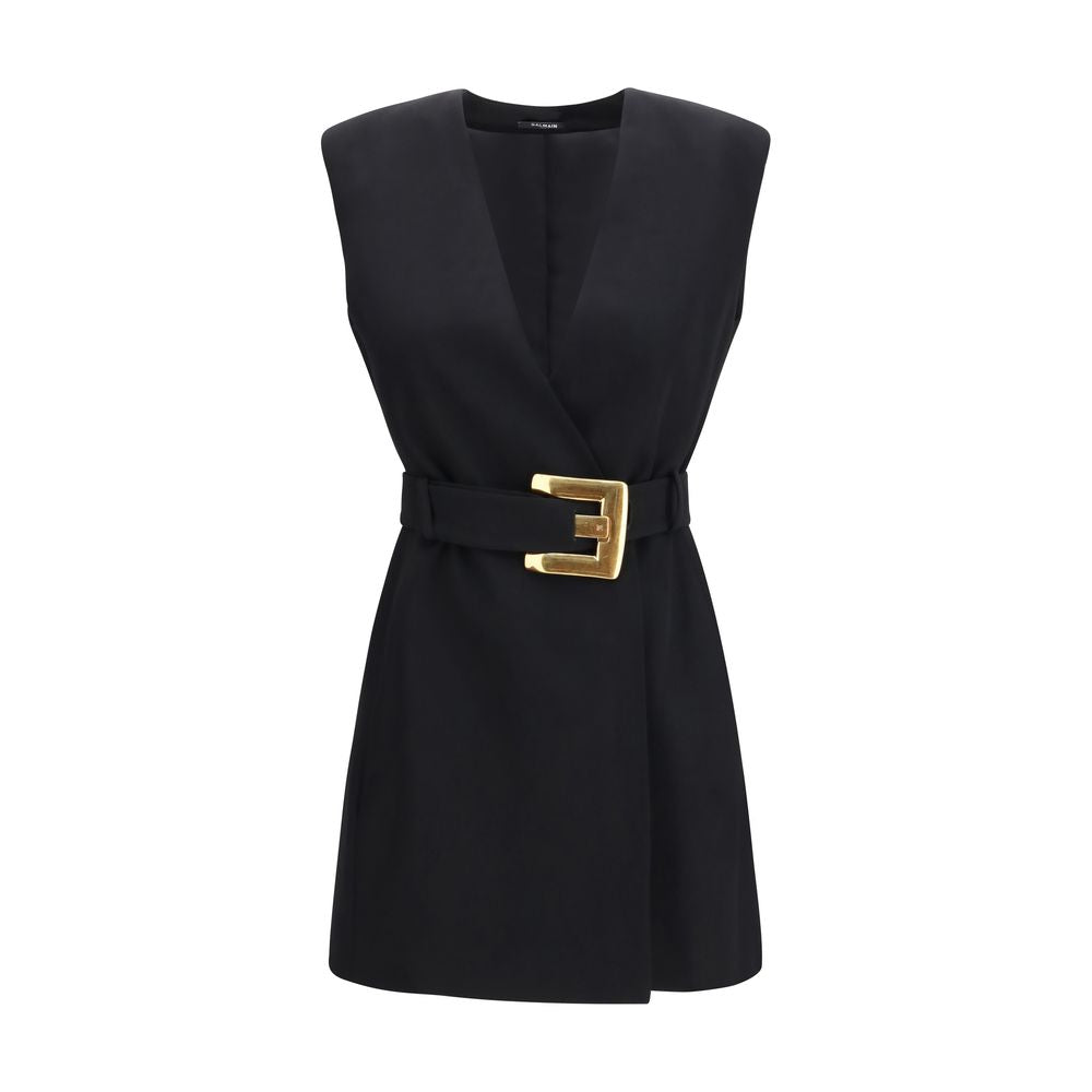 Black Wool Cocktail Dress