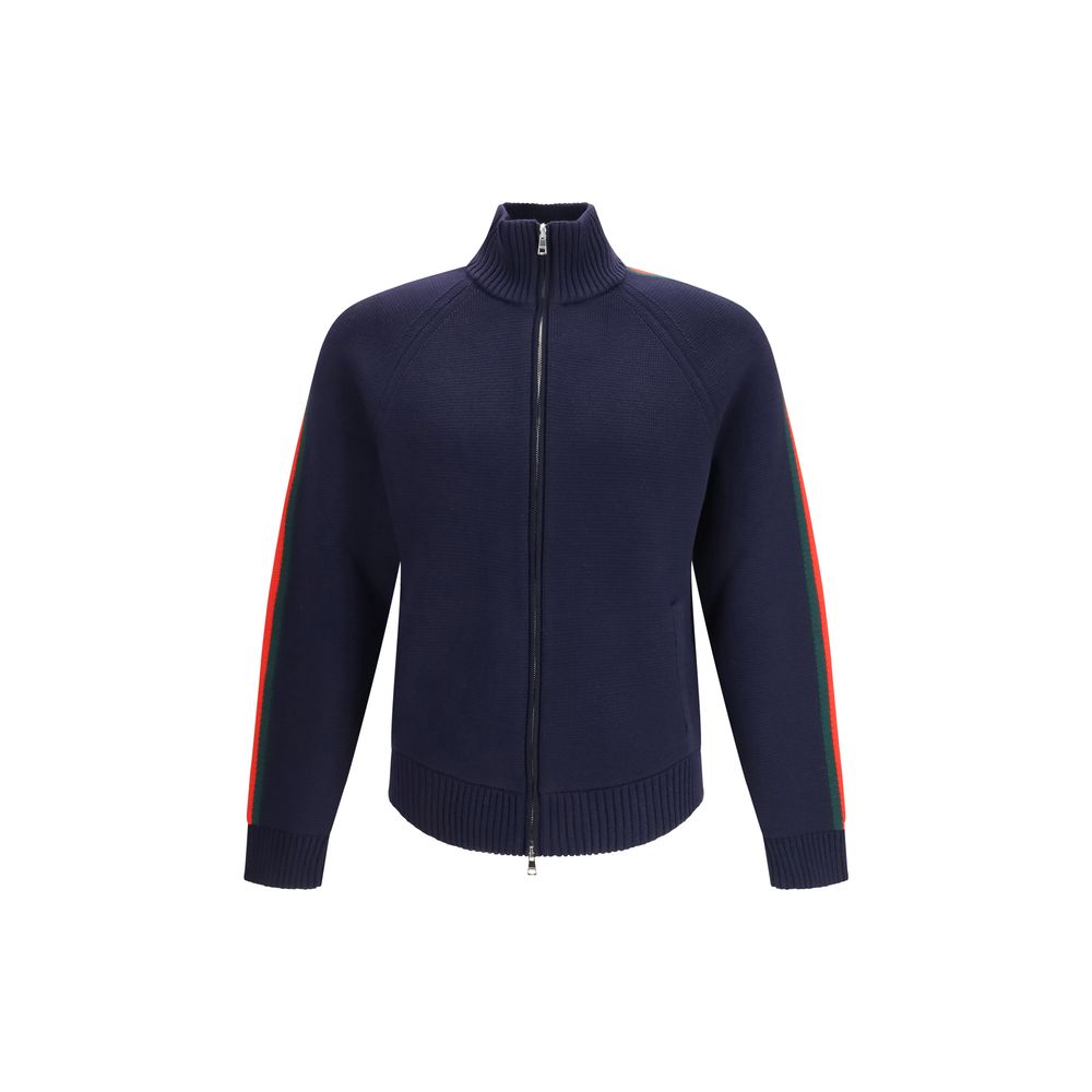 Blue Wool Full-Length Jacket