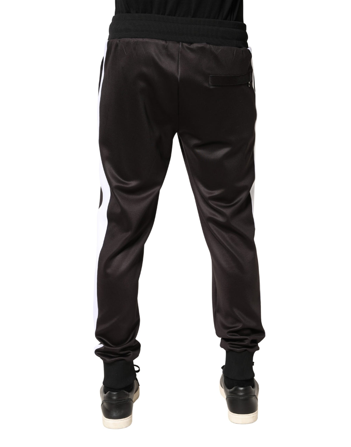 Brown Polyester Skinny Jogger Trouser Pants