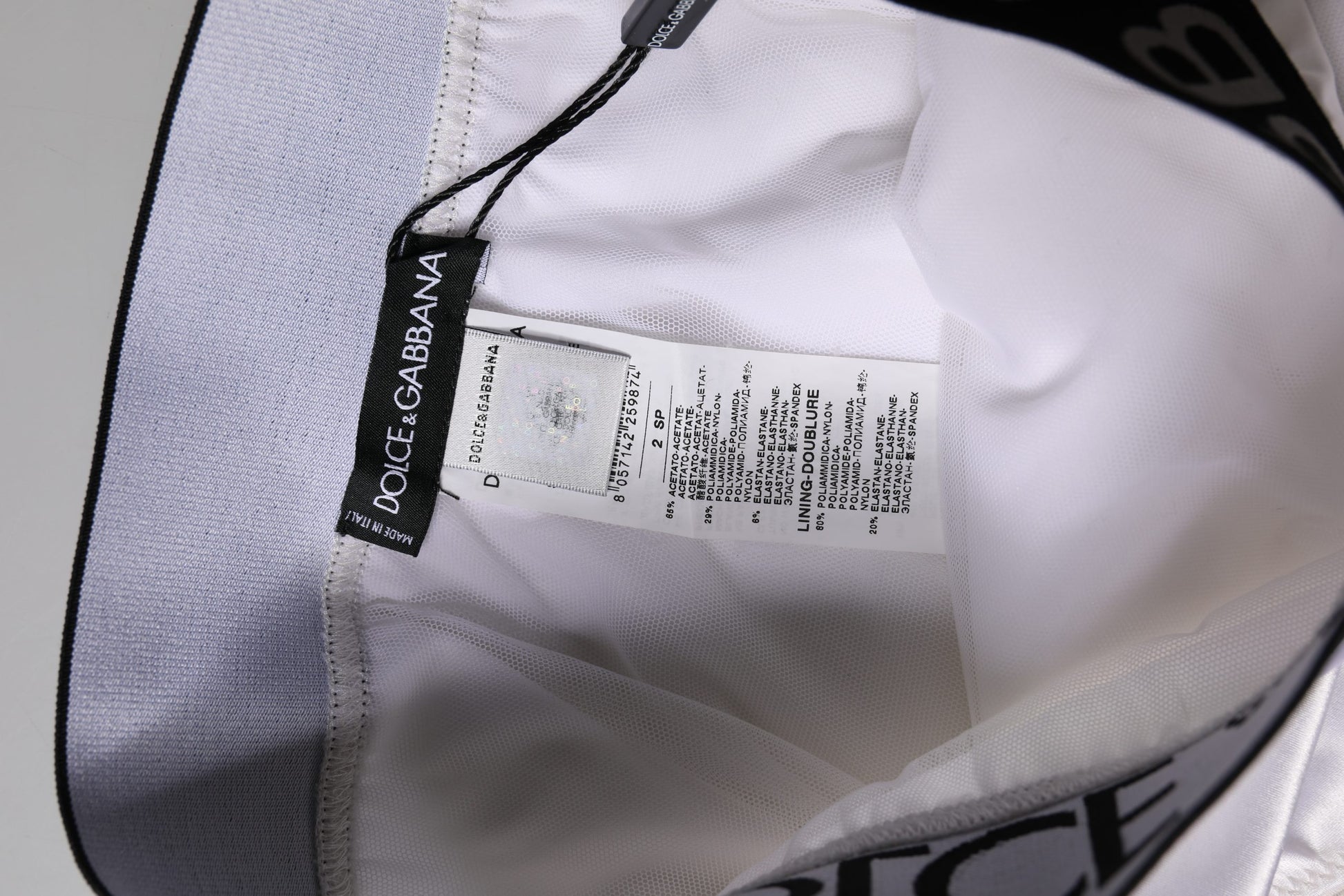 White Logo Brief High Waist Panty Underwear