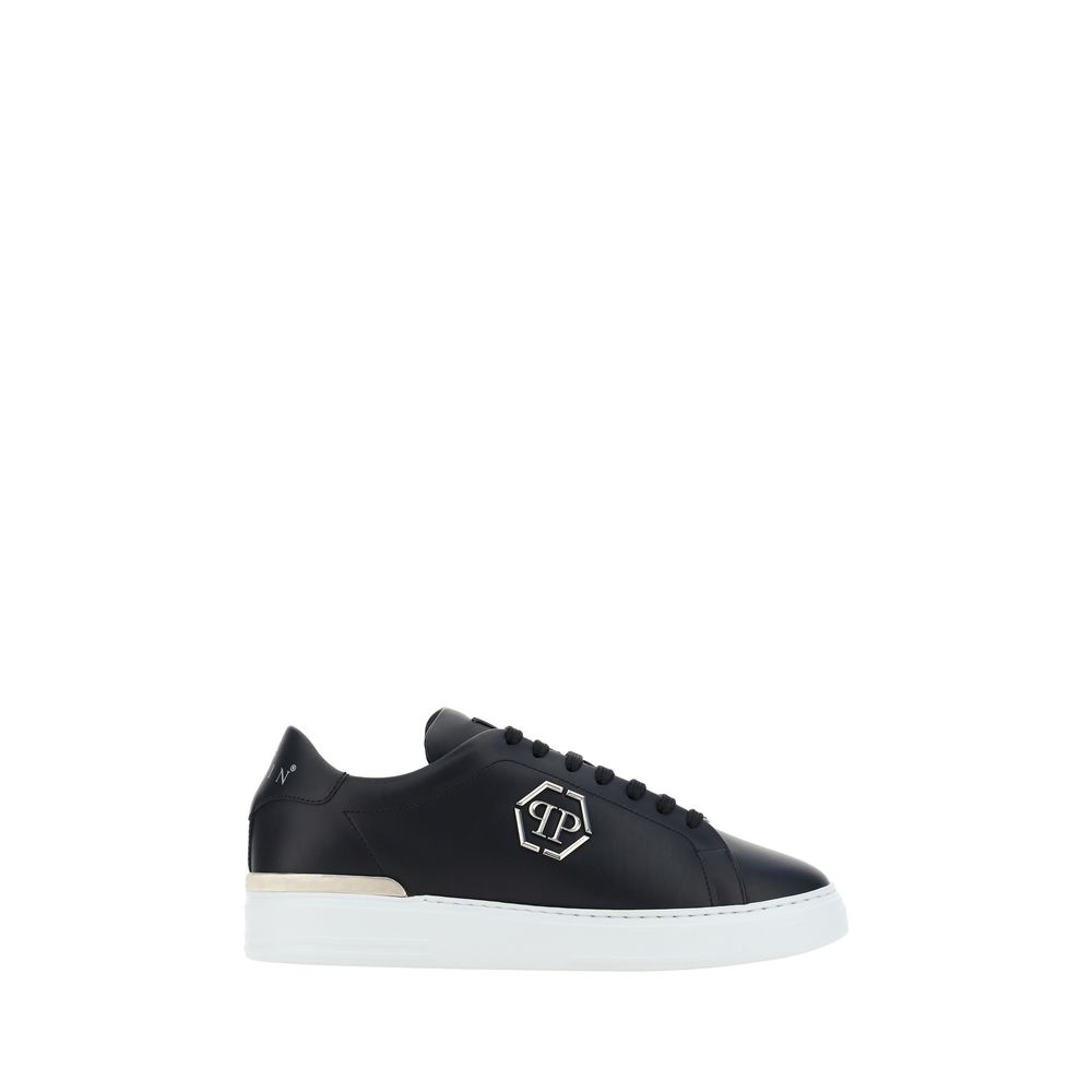 Black Rubber Low Top Sneakers