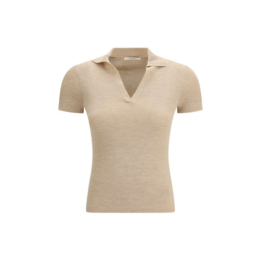 Beige Fleece Wool Blouse