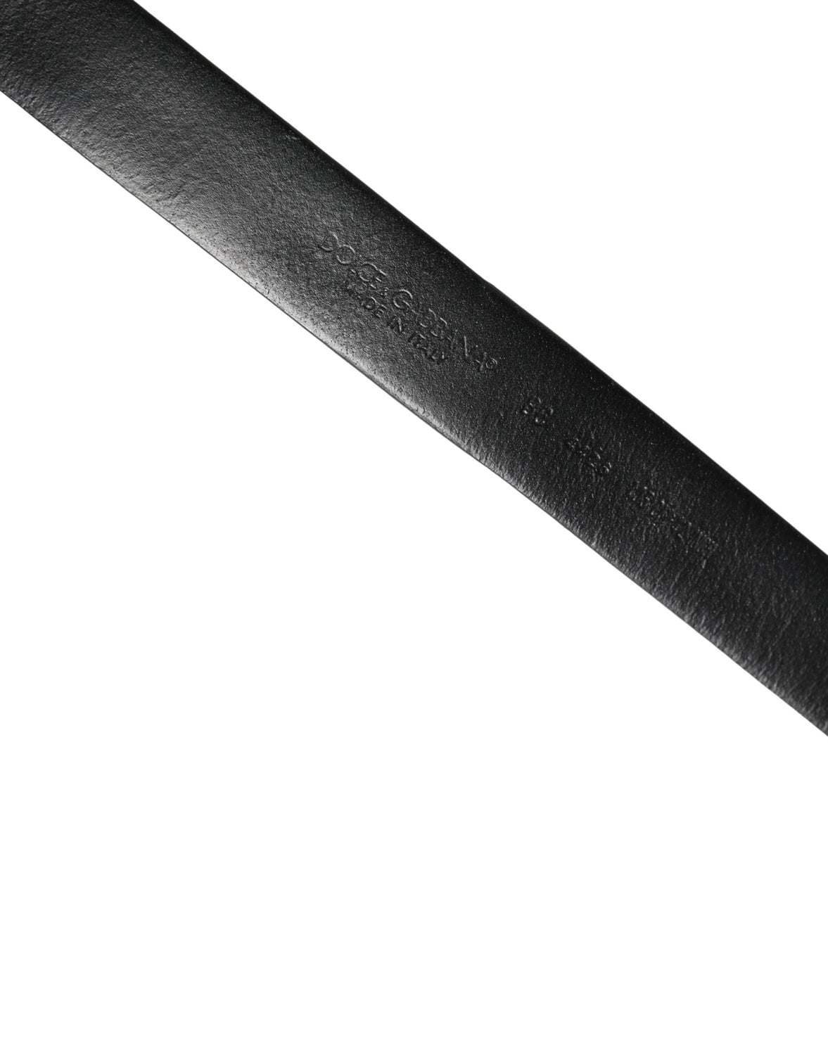 Men Black Calf Embellished Metal Buckle Belt