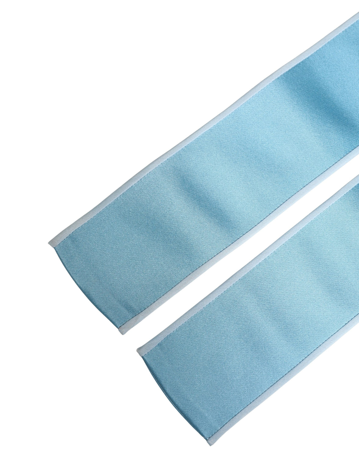 Light Blue Silk Satin Waist Women Cintura Belt
