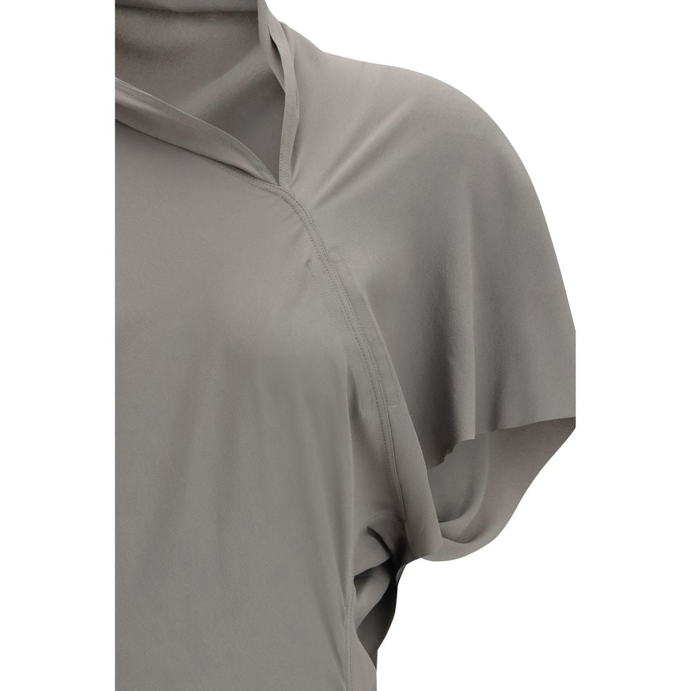 Gray Acetate Casual Dress