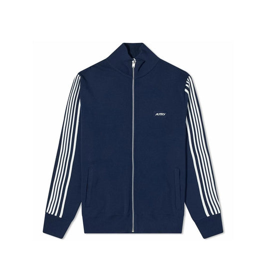 Blue Nylon Cardigan