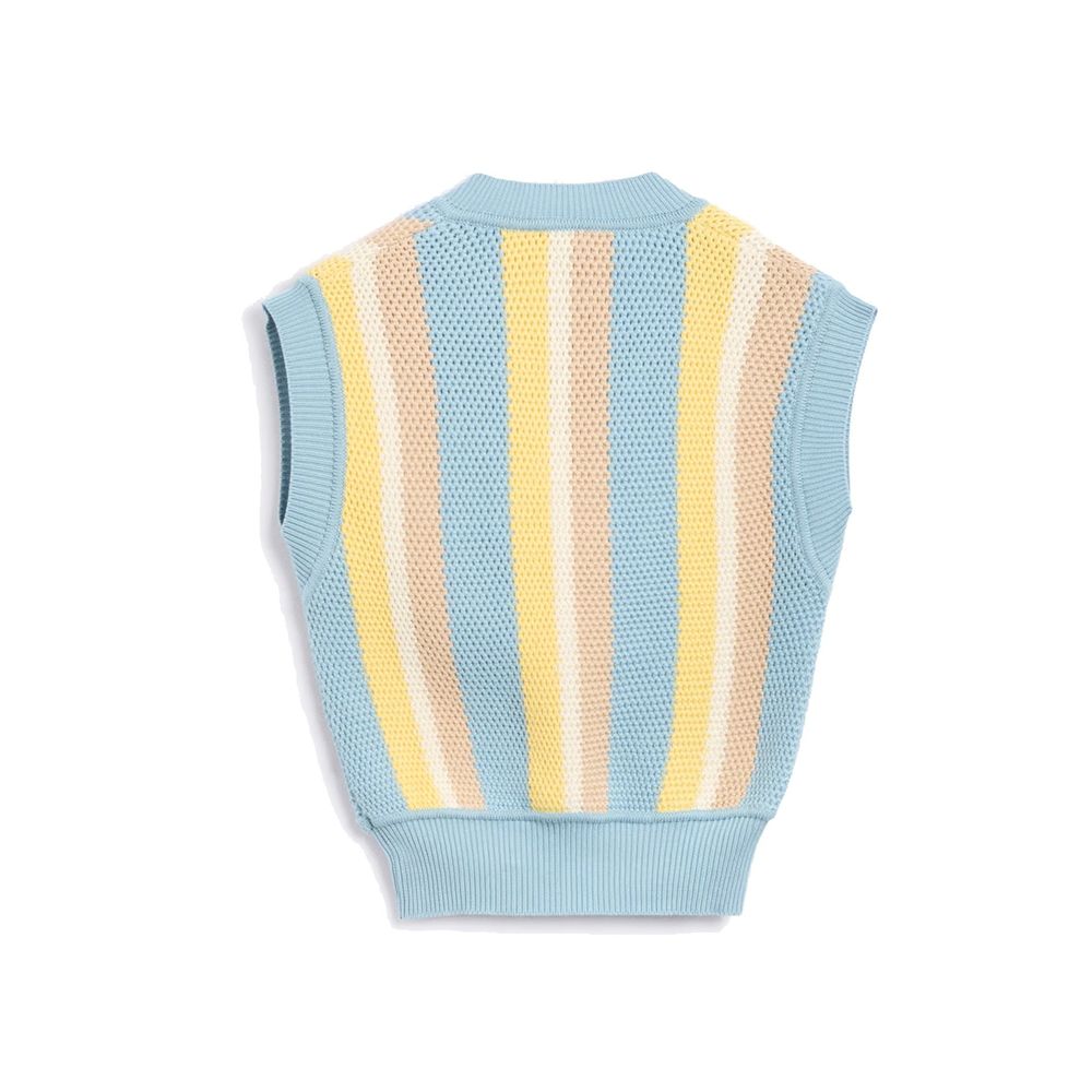 Blue Cotton Waistcoat