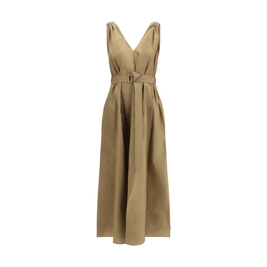 Beige Polyamide Casual Dress