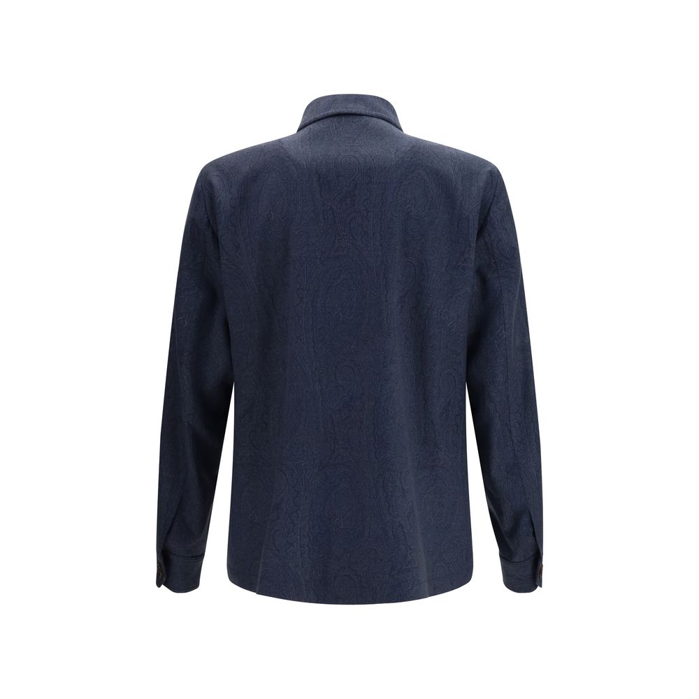 Blue Wool Oves Aries Full-Length Jacket