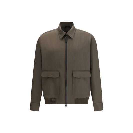 Bicolor Wool Coat