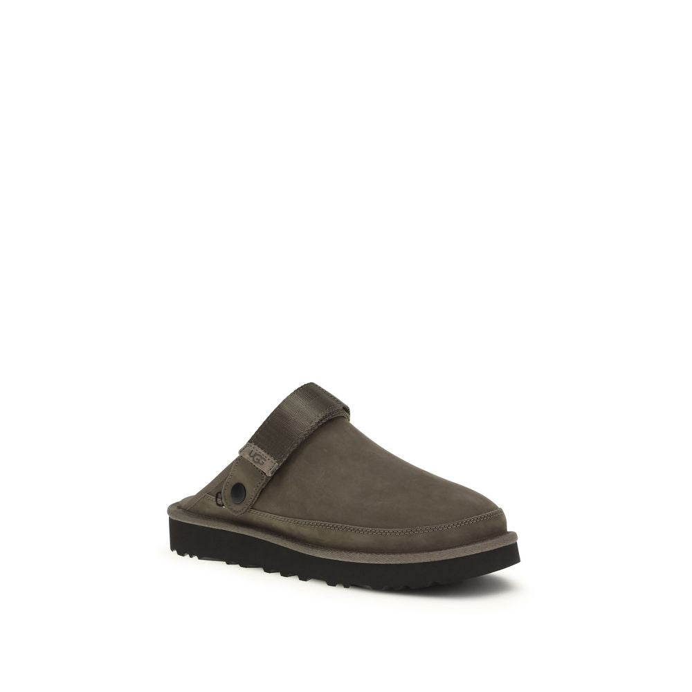 Brown Calf Leather Bos Taurus Mules