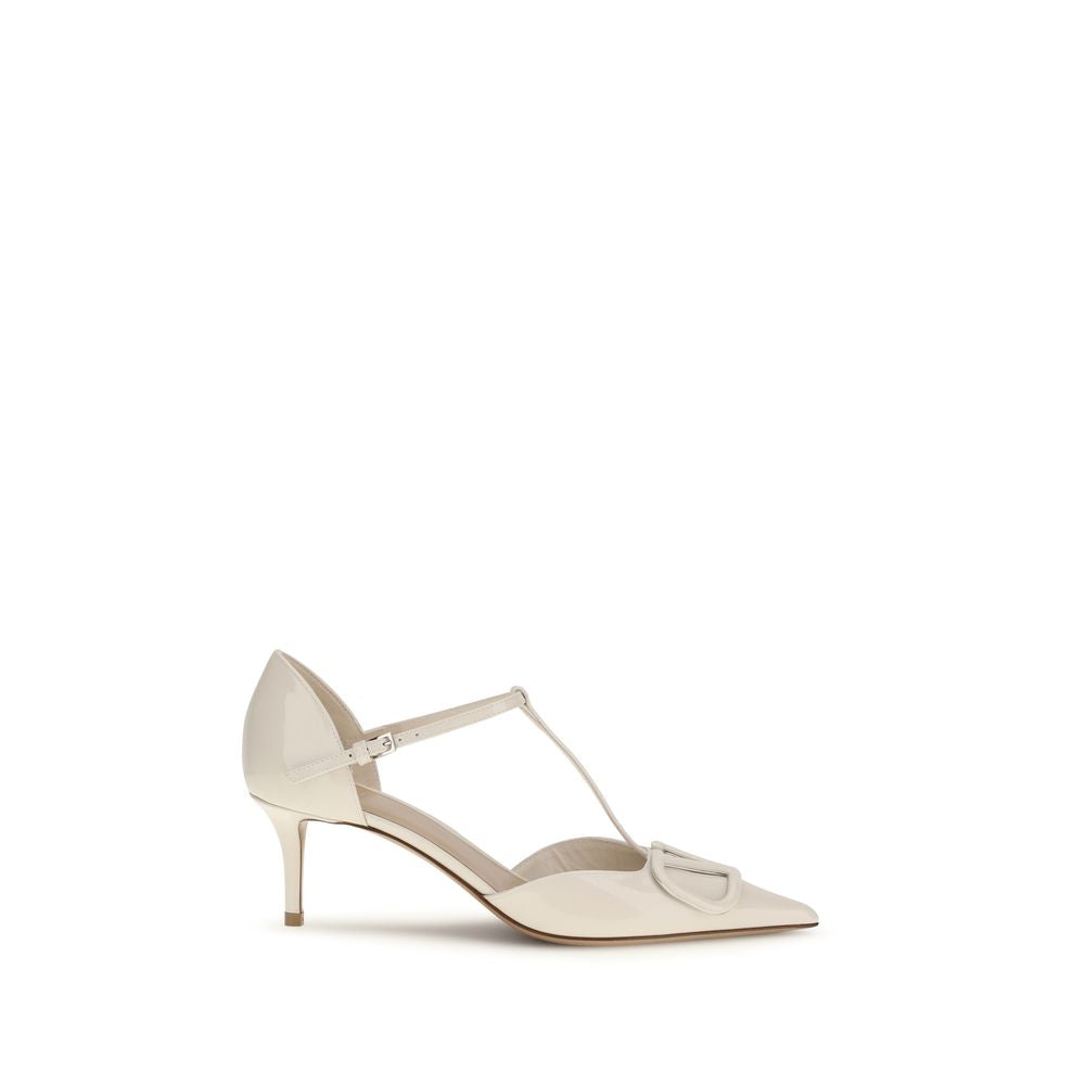 Beige Calf Leather Bos Taurus High Heel Pumps
