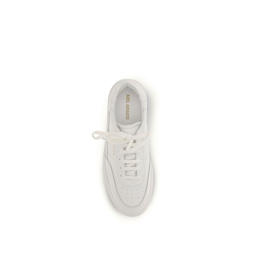 White Calf Leather Bos Taurus Platform Sneakers