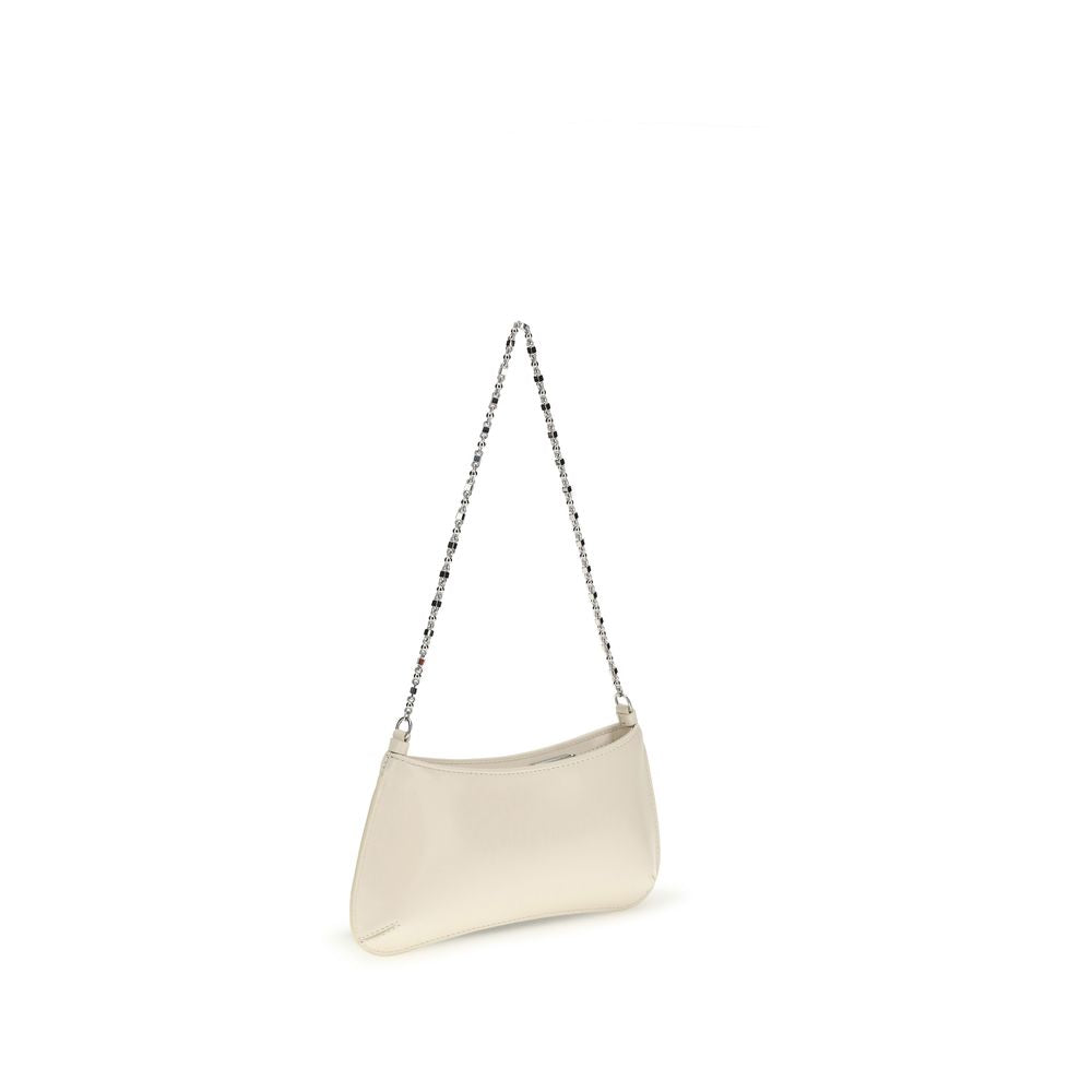Beige Calf Leather Bos Taurus Shoulder Bag