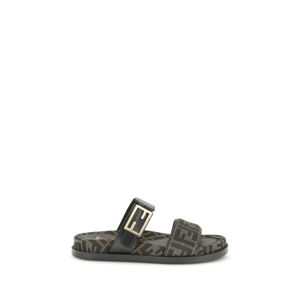 Brown Polyamide Sandals