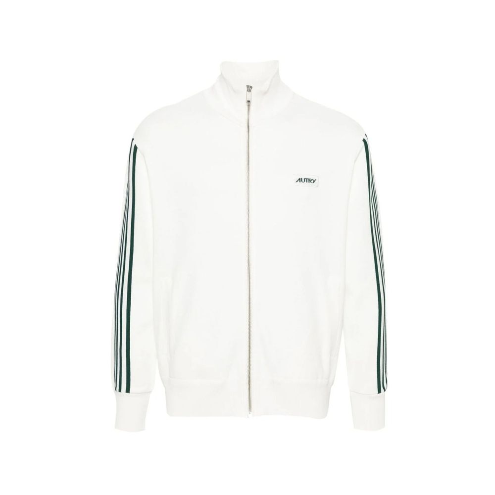 White Nylon Sweatshirt