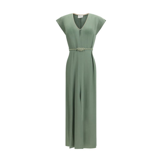 Bicolor Viscose Casual Dress