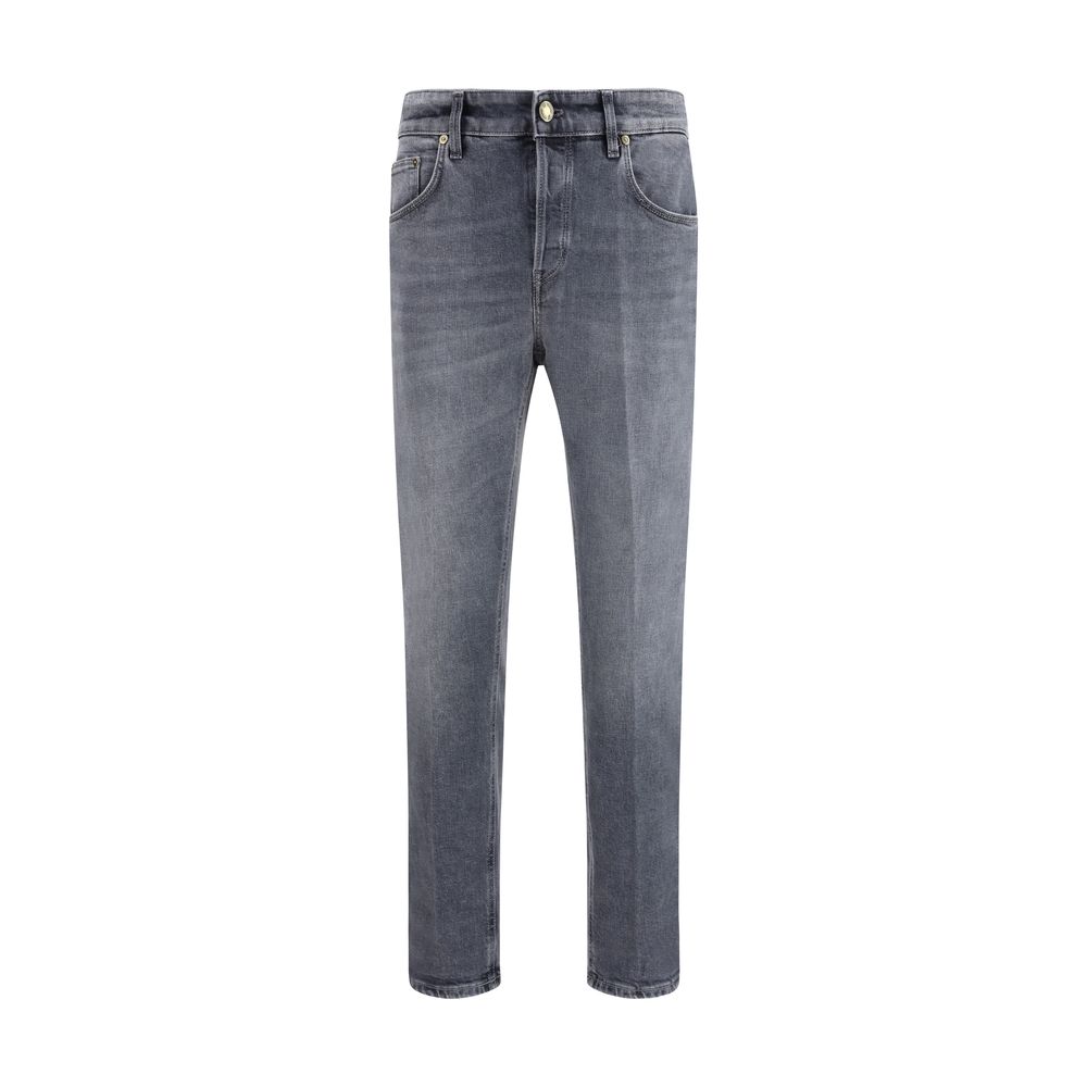 Gray Cotton Jeans Denim