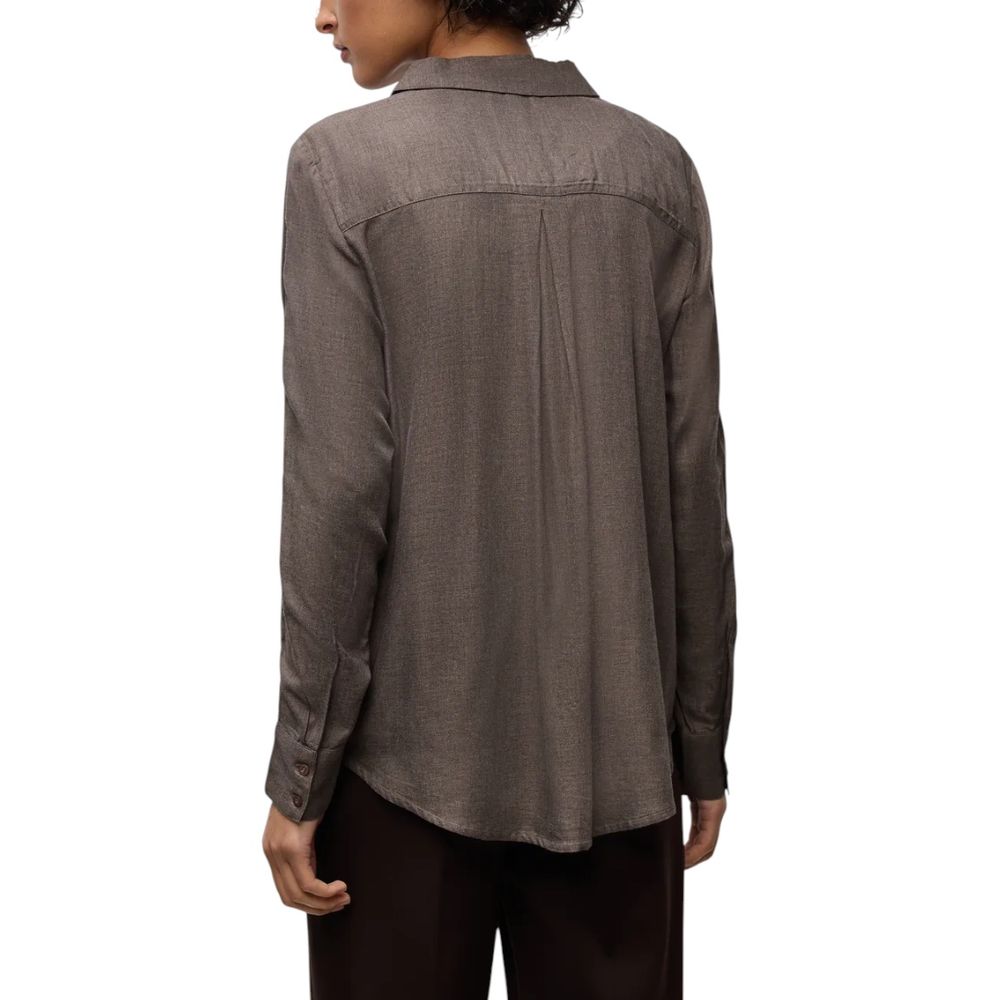 Brown Viscose Blouse