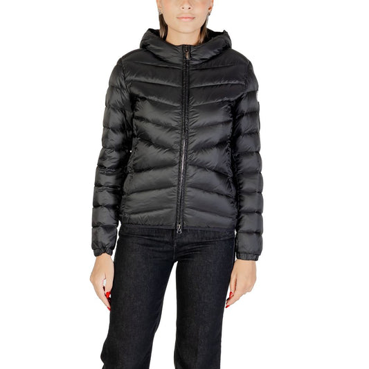 Black Polyamide Full-Length Jacket