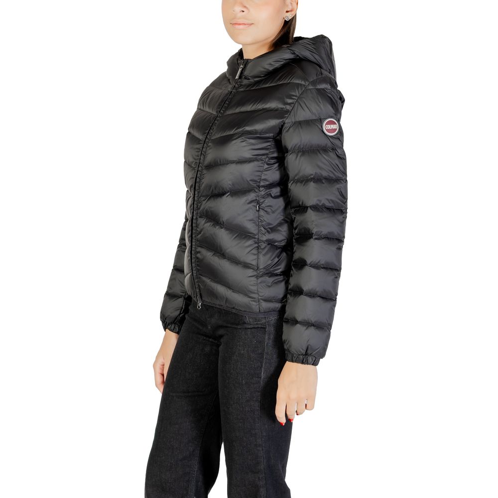 Black Polyamide Full-Length Jacket