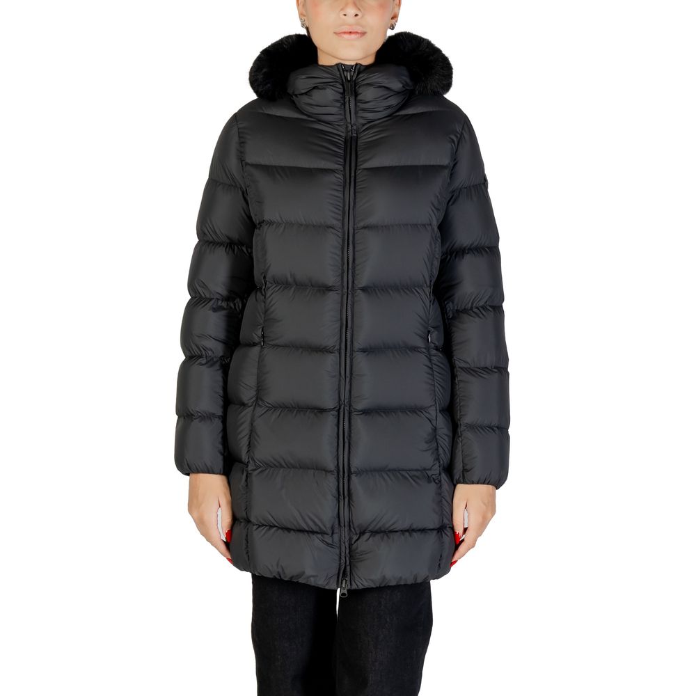 Black Polyester Coat