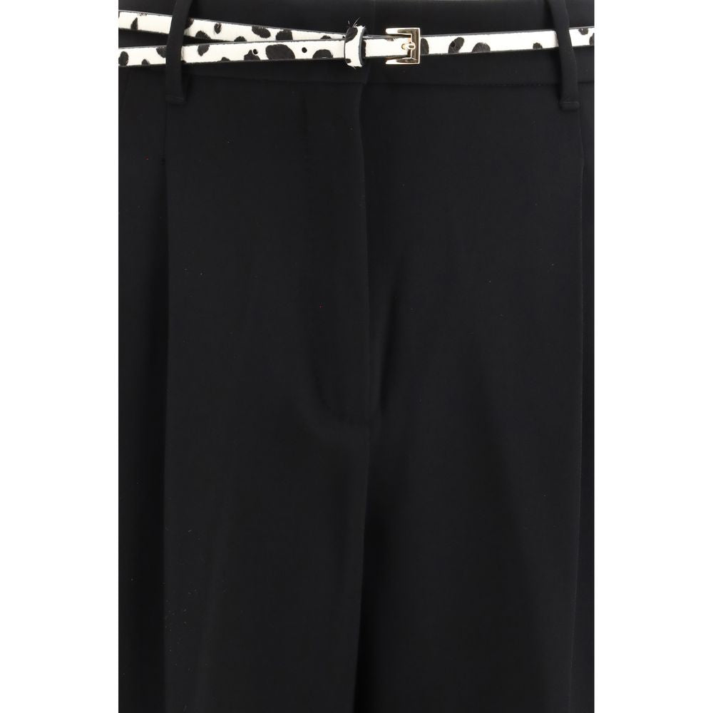 Black Triacetate Dress Pants