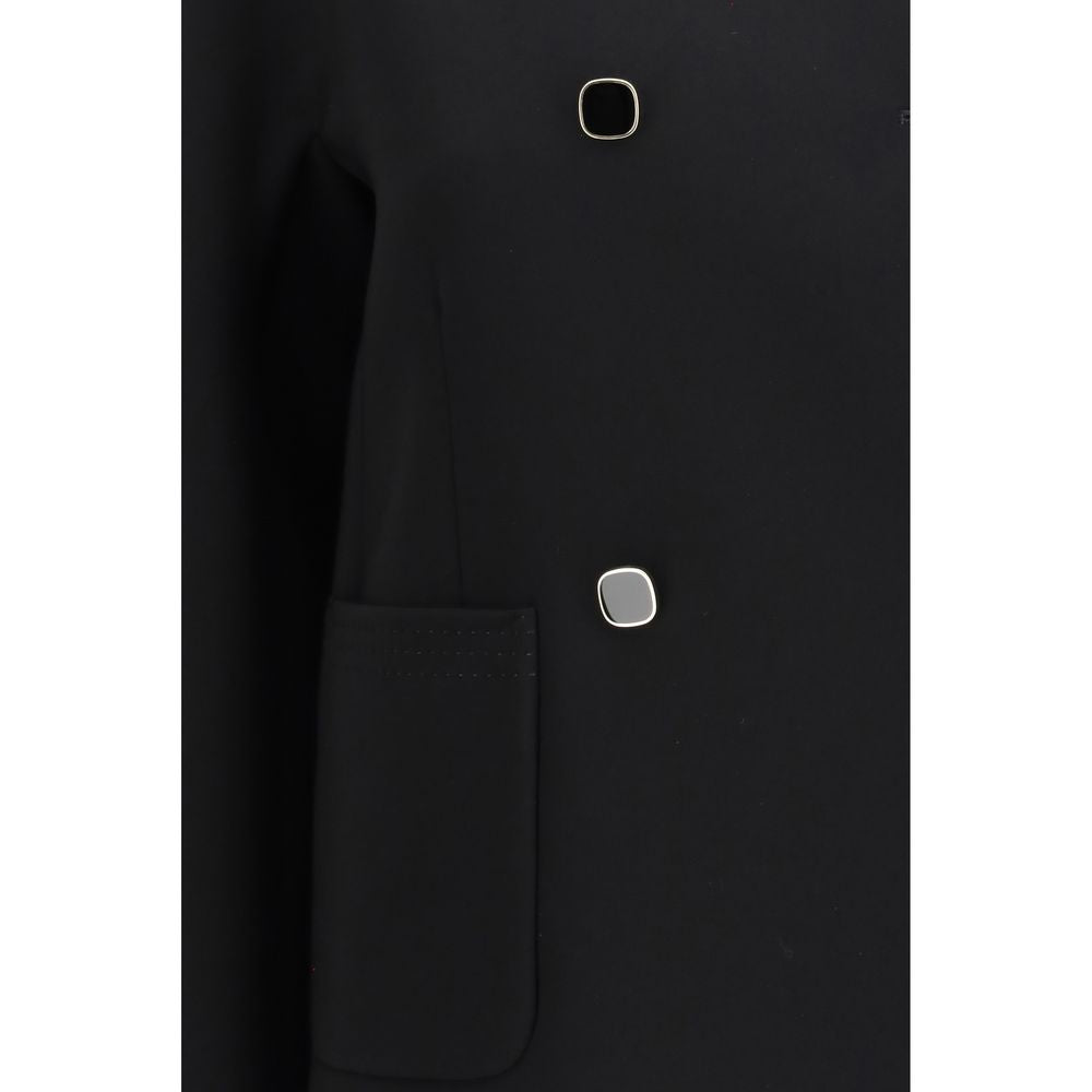 Black Triacetate Coat