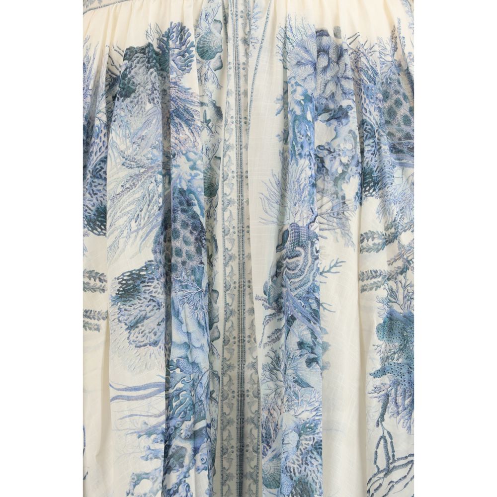 Multicolor Cotton Long Skirt