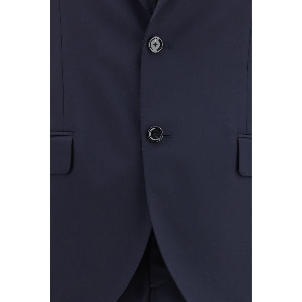 Blue Wool Two-Piece Suit