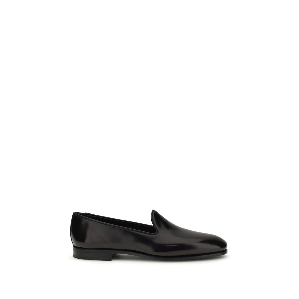 Bordeaux Calf Leather Bos Taurus Slip-On Loafers
