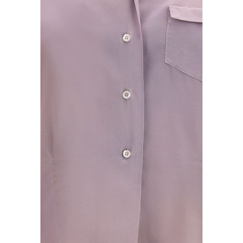 Purple Silk Shirt