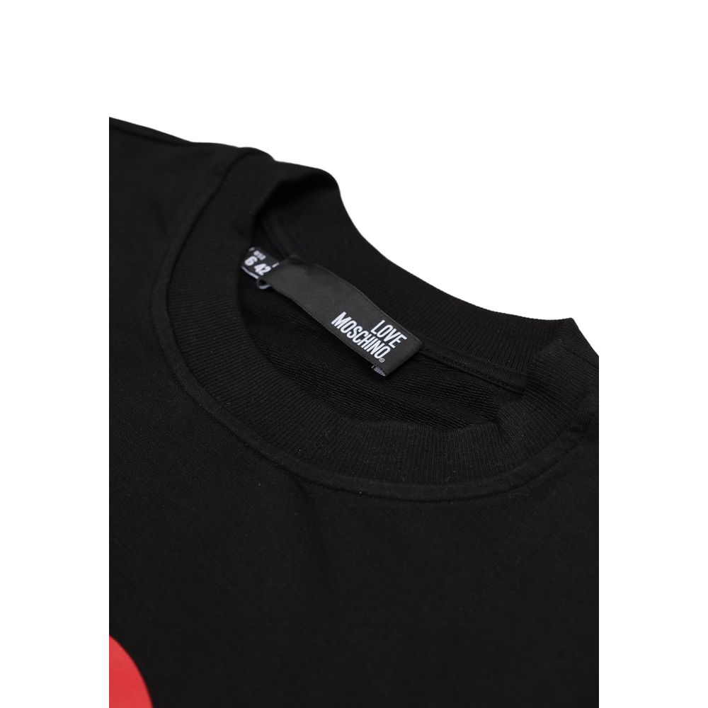Black Cotton Sweatshirt