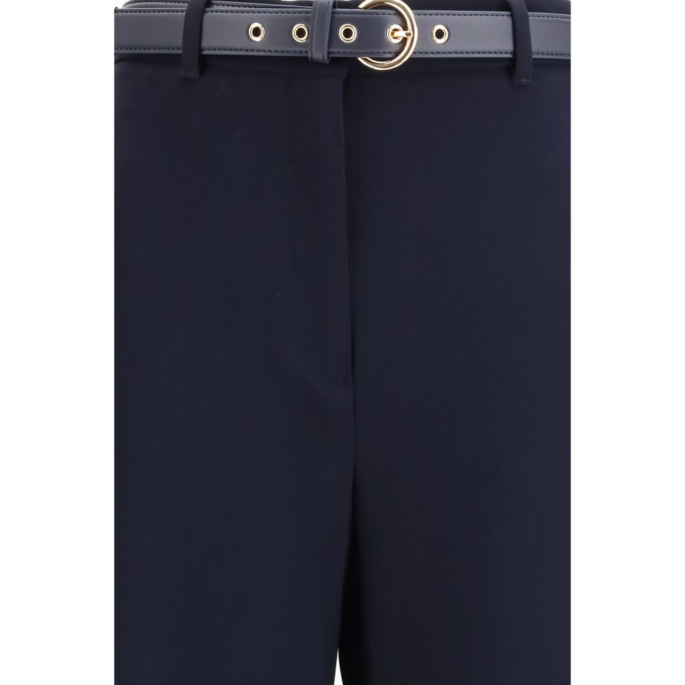 Blue Triacetate Dress Pants