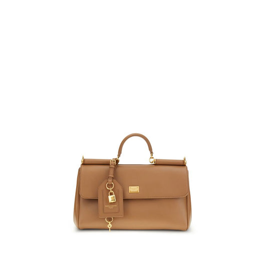 Beige Calf Leather Bos Taurus Handbag