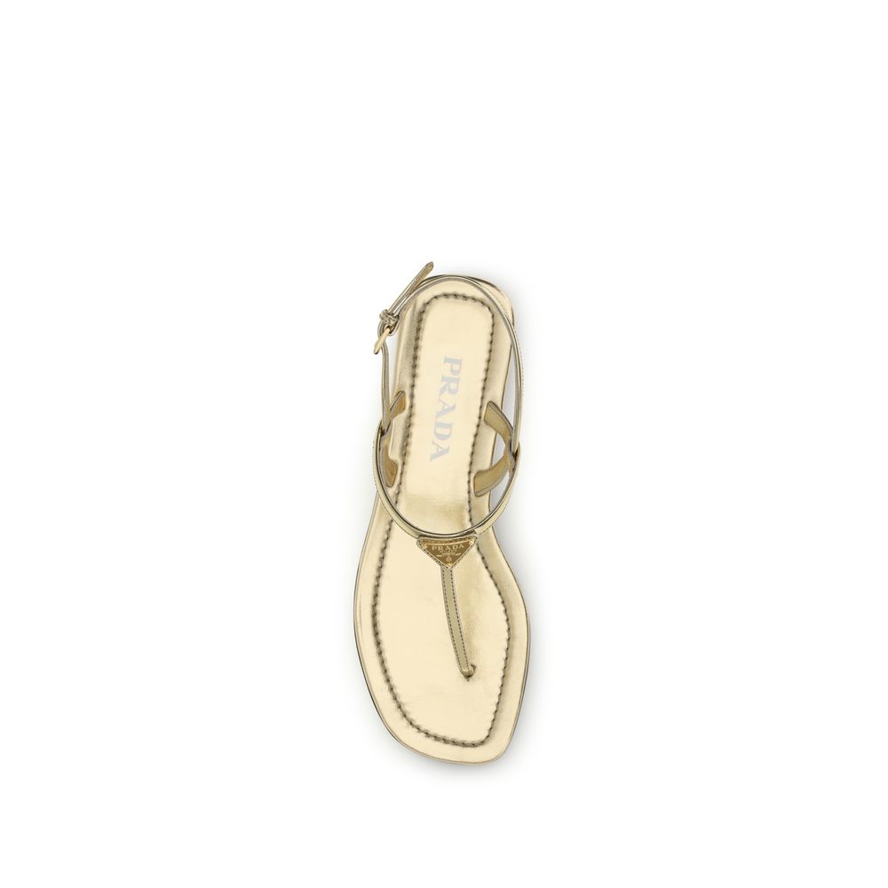 Silver Calf Leather Bos Taurus Flat Sandals