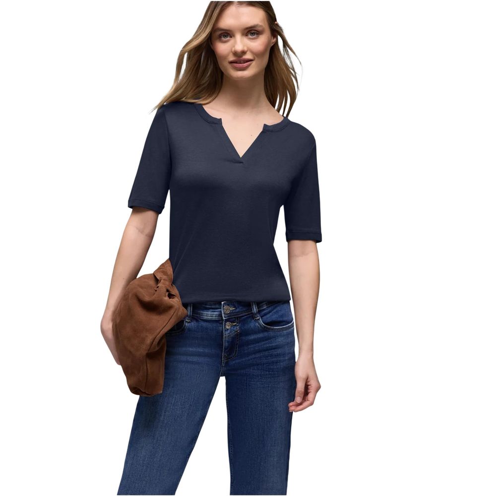 Blue Cotton T-Shirt