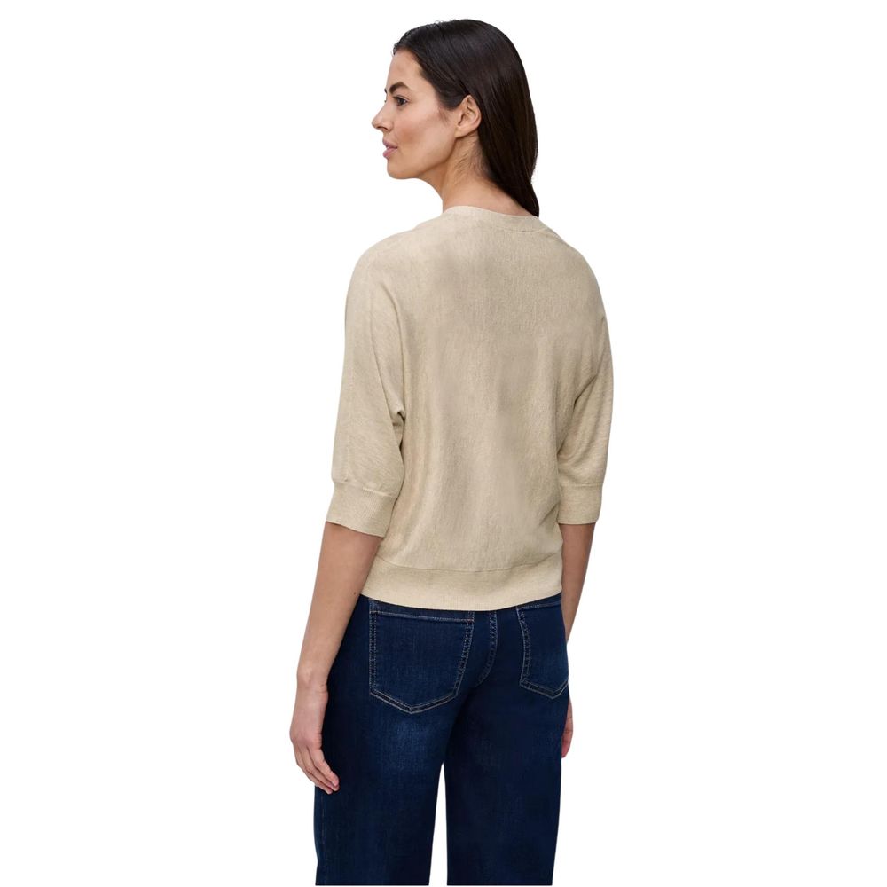 Beige Viscose Cardigan