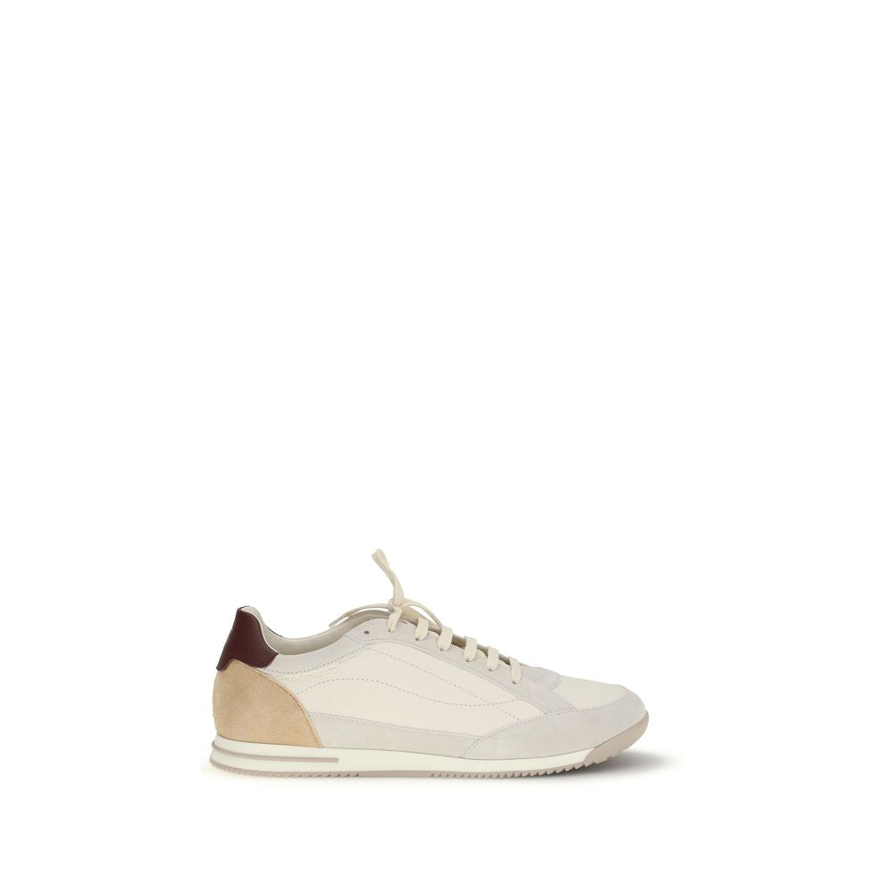 Beige Deer Low Top Sneakers