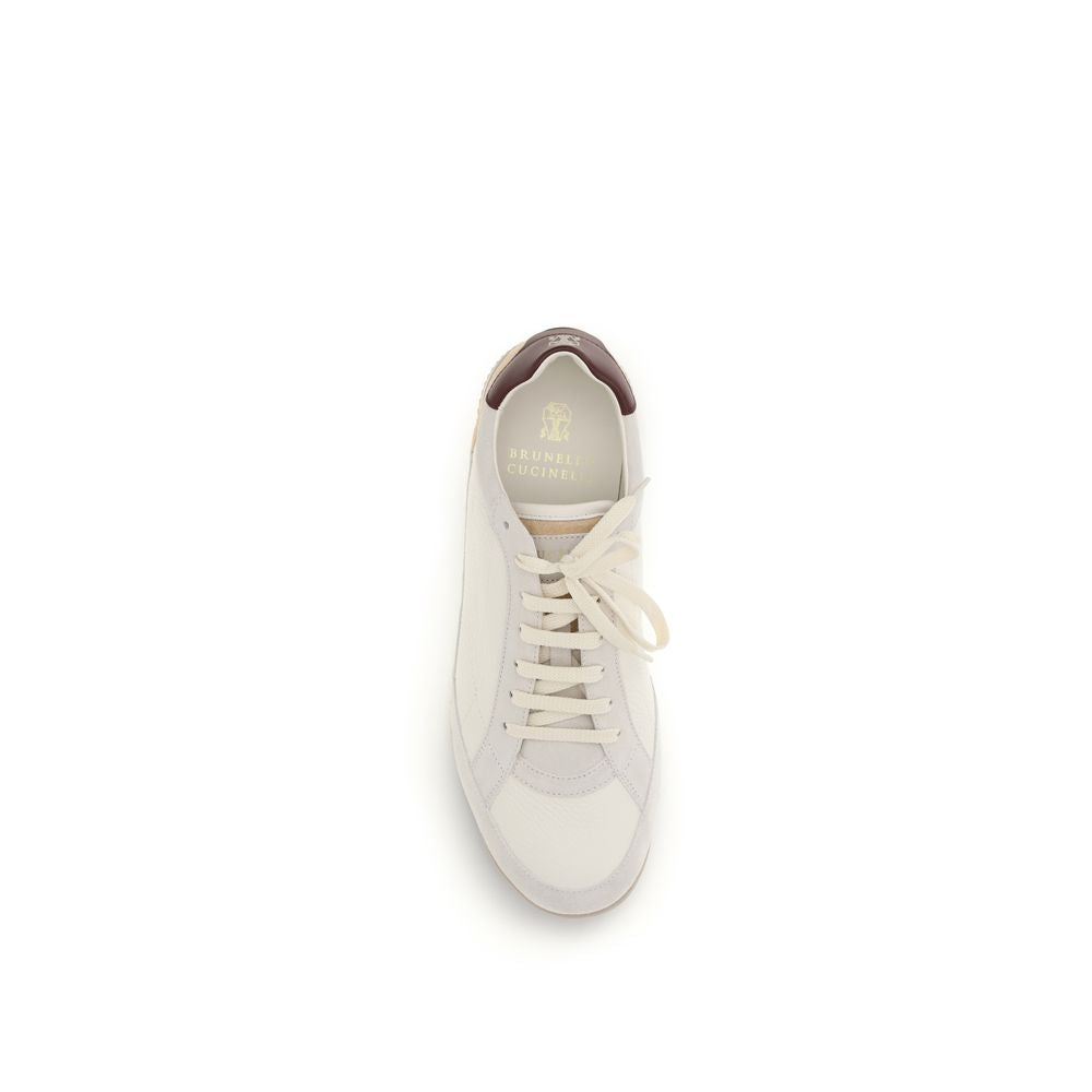 Beige Deer Low Top Sneakers