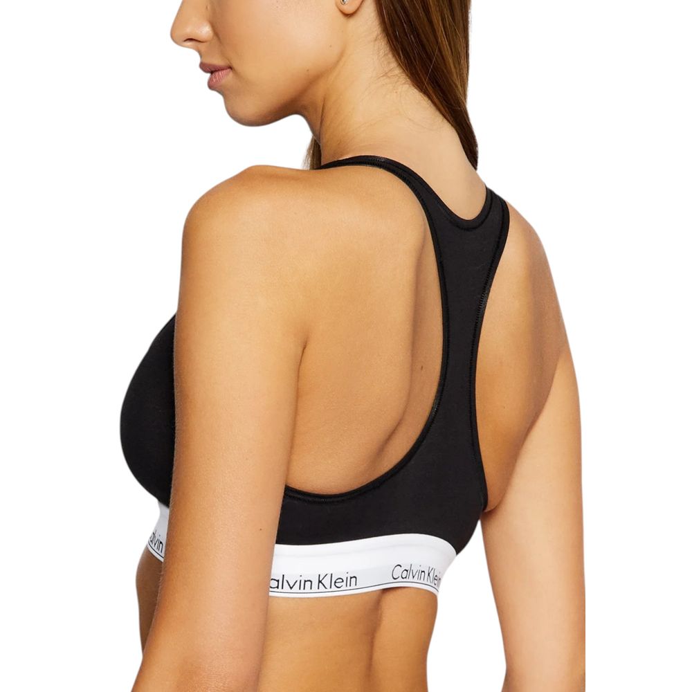 Black Cotton Bra