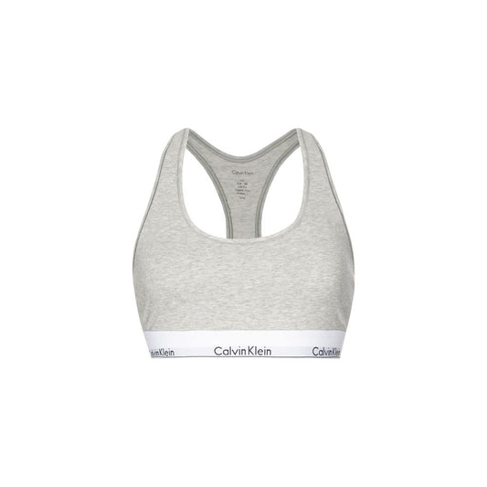 Gray Cotton Bra