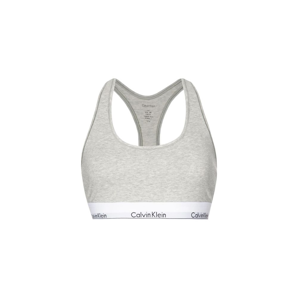 Gray Cotton Bra