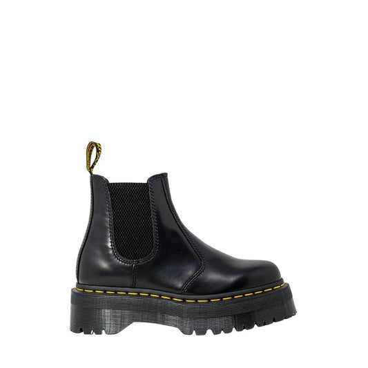 Black Leather Ankle Boots