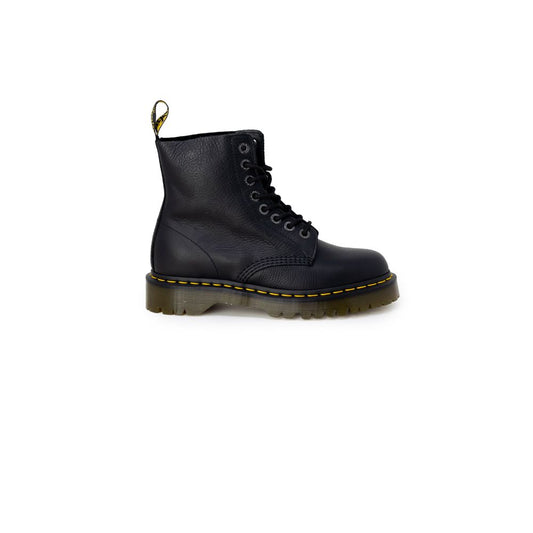 Black Leather Lace-Up Boots