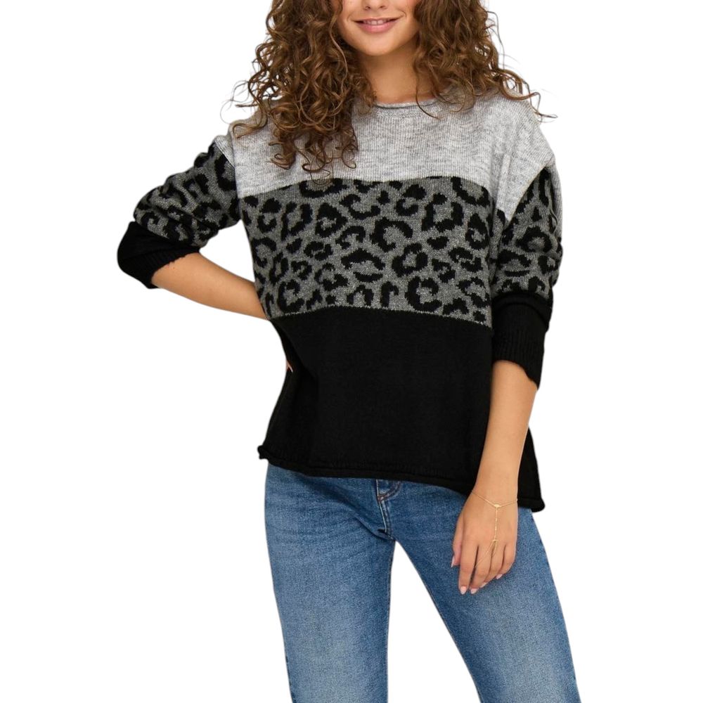 Gray Marabou Sweatshirt