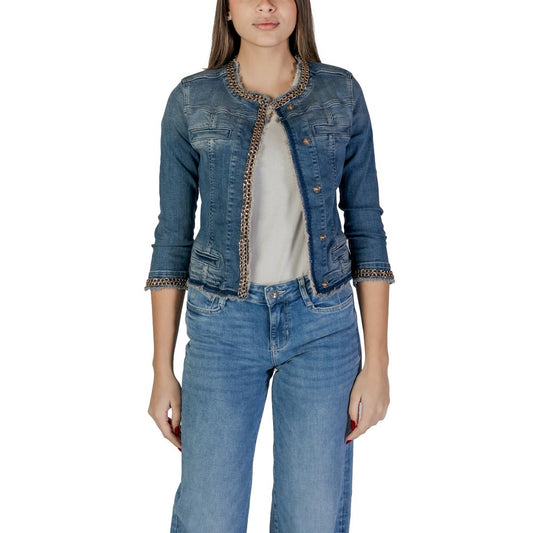 Light Blue Cotton Denim Jacket