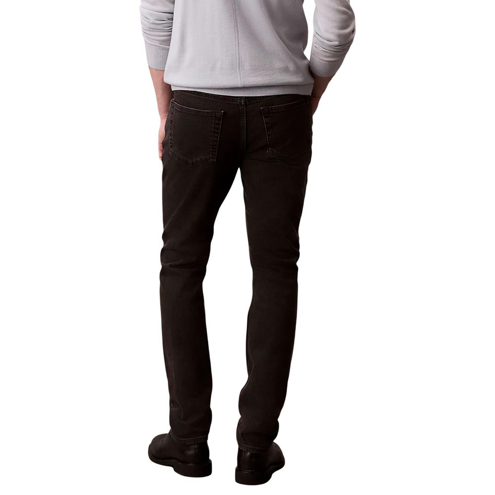 Black Cotton Skinny Jeans