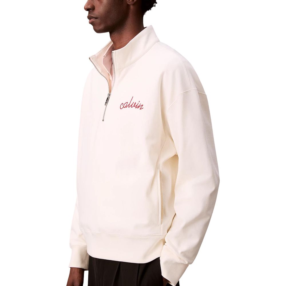 White Cotton Sweatshirt